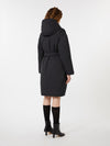 Weekend Reversible Robe Coat in Water-Repellent Twill Black